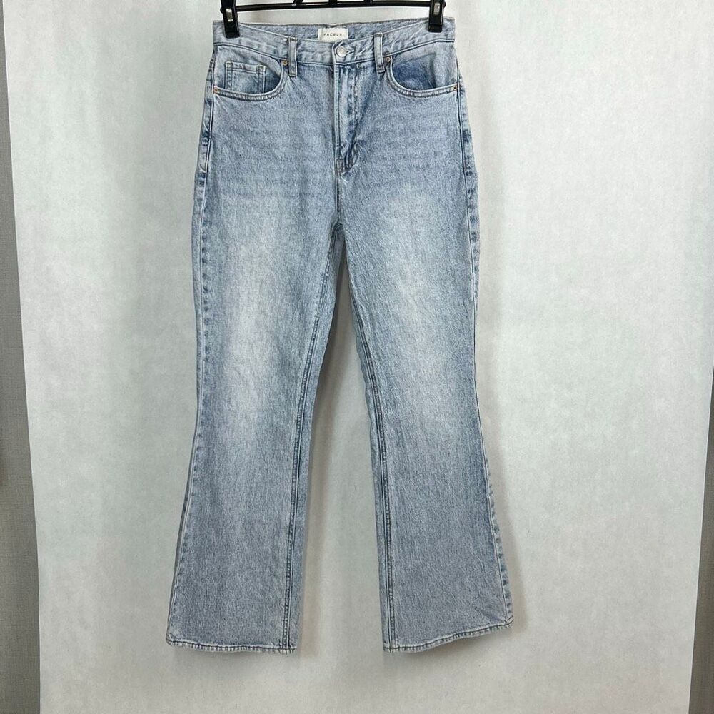 PACSUN Womens Denim Jeans Sz 28 Stretch High Rise Bootcut Light Wash
